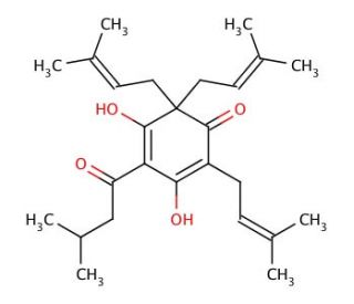 Lupulone (CAS 468-28-0) - chemical structure image
