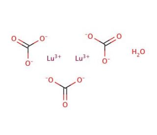 Lutetium(III) carbonate hydrate (CAS 64360-99-2) - chemical structure image