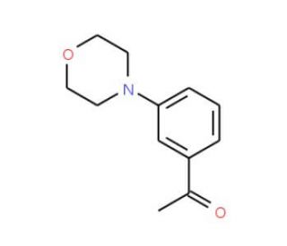 m-Morpholinoacetophenone (CAS 59695-23-7) - chemical structure image