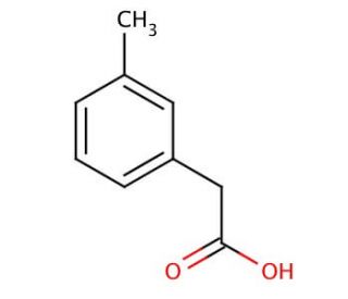 m-Tolylacetic acid (CAS 621-36-3) - chemical structure image