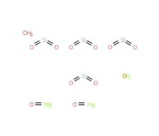 Magnesium silicate monohydrate (Talc) (CAS 14807-96-6) - chemical structure image