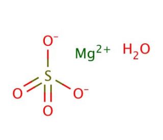 Magnesium sulfate monohydrate (CAS 14168-73-1) - chemical structure image