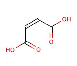 Maleic acid (CAS 110-16-7) - chemical structure image