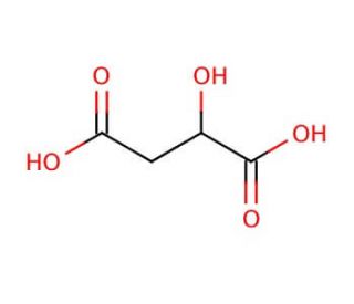 Malic acid (CAS 6915-15-7) - chemical structure image