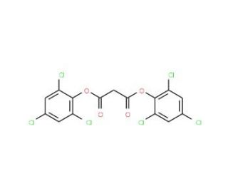 Malonic acid bis(2,4,6-trichlorophenyl)ester (CAS 15781-70-1) - chemical structure image