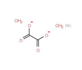 Manganese(II) oxalate dihydrate, Mn 30% min (CAS 6556-16-7) - chemical structure image