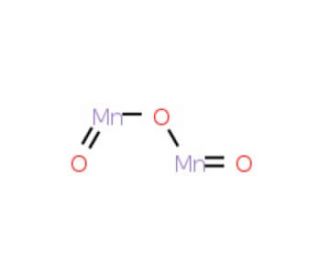 Manganese(III) oxide (CAS 1317-34-6) - chemical structure image
