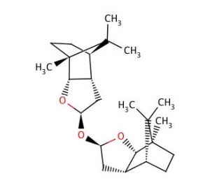 (2R,3aS,4R,7aS)-Octahydro-7,8,8-trimethyl-4,7-methanobenzofuran-2-yl ether (CAS 87248-50-8) - chemical structure image