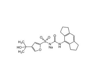 MCC950 sodium salt (CAS 256373-96-3) - chemical structure image