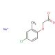 MCPA sodium salt monohydrate (CAS 3653-48-3 (anhydrous)) - chemical structure image