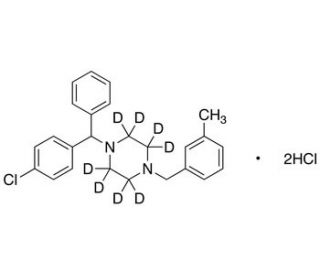 Meclizine-d8 Dihydrochloride (CAS 1104-22-9 (unlabeled)) - chemical structure image