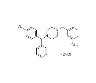 Meclizine Dihydrochloride (CAS 1104-22-9) - chemical structure image