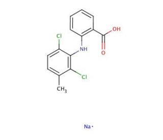 Meclofenamate sodium (CAS 6385-02-0) - chemical structure image