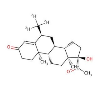 Medroxyprogesterone-d3 (CAS 162462-69-3) - chemical structure image