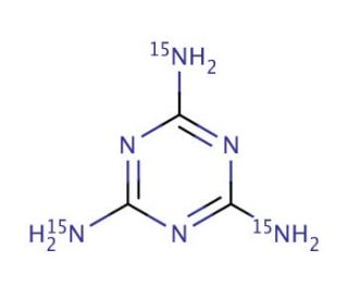 Melamine-15N3 (CAS 287476-11-3) - chemical structure image