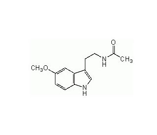 Melatonin (CAS 73-31-4) - chemical structure image