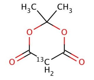 Meldrum&prime;s Acid-13C (CAS 123254-02-4) - chemical structure image