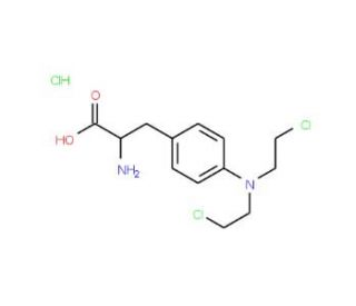 Melphalan hydrochloride (CAS 3223-07-2) - chemical structure image