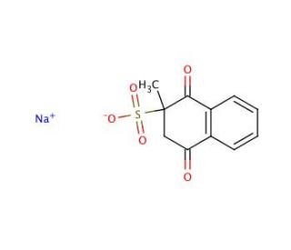 Menadione sodium bisulfite (CAS 130-37-0) - chemical structure image