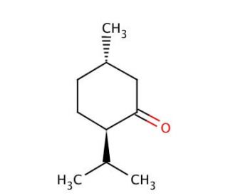 (&plus;)-Menthone (CAS 3391-87-5) - chemical structure image