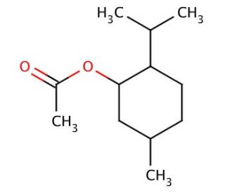 Menthyl acetate (CAS 89-48-5) - chemical structure image