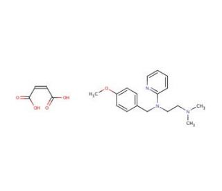 Mepyramine maleate (CAS 59-33-6) - chemical structure image