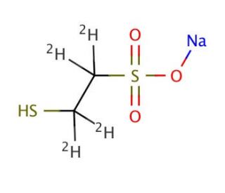 Mesna-d4 (may contain up to 10% disulfide) (CAS 1189479-73-9) - chemical structure image