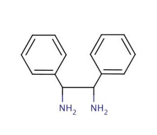 meso-1,2-Diphenylethylenediamine (CAS 951-87-1) - chemical structure image