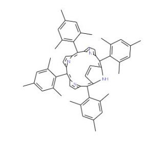 meso-Tetra(2,4,6-trimethylphenyl)porphine (CAS 56396-12-4) - chemical structure image