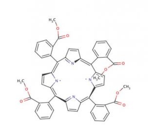 meso-Tetra (2-carboxyphenyl) porphine tetramethyl ester - chemical structure image