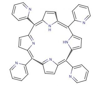 meso-Tetra (2-pyridyl) porphine - chemical structure image