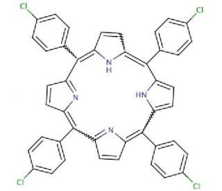 meso-Tetra (4-chlorophenyl) porphine - chemical structure image