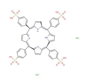 meso-Tetra(4-sulfonatophenyl)porphine dihydrochloride (CAS 139050-15-0) - chemical structure image