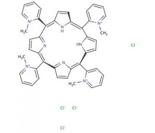 meso-Tetra (N-methyl-2-pyridyl) porphine tetrachloride - chemical structure image