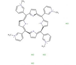 meso-Tetra (N-methyl-3-pyridyl) porphine tetrachloride (CAS 94343-62-1) - chemical structure image