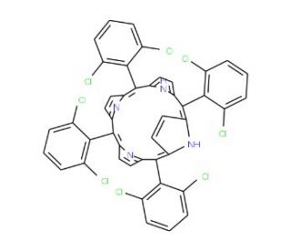 meso-Tetra(o-dichlorophenyl) porphine (CAS 37083-37-7) - chemical structure image
