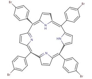 meso-Tetra (p-bromophenyl) porphine - chemical structure image
