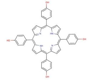meso-Tetra(p-hydroxyphenyl)porphine (CAS 51094-17-8) - chemical structure image