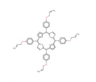 meso-Tetra[4-(allyloxy)phenyl] porphine (CAS 106456-81-9) - chemical structure image