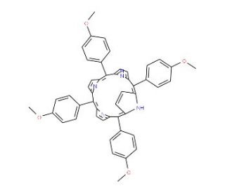 meso-Tetrakis(4-methoxyphenyl)porphine (CAS 22112-78-3) - chemical structure image