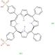 meso-Tetraphenylporphine disulphonic acid dihydrochoride (TPPS2 adjacent isomer) - chemical structure image