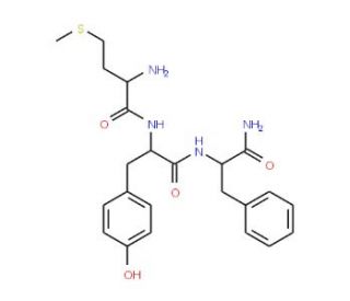 Met-Tyr-Phe amide (CAS 37637-13-1) - chemical structure image