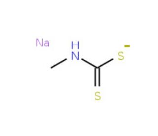 Metam sodium (CAS 137-42-8) - chemical structure image