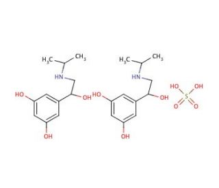 Metaproterenol hemisulfate salt (CAS 5874-97-5) - chemical structure image