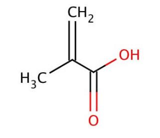 Methacrylic acid (CAS 79-41-4) - chemical structure image