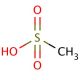 Methanesulfonic acid (CAS 75-75-2) - chemical structure image