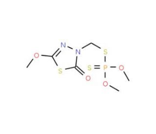 Methidathion (CAS 950-37-8) - chemical structure image