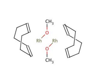 Methoxy(cyclooctadiene)rhodium(I) dimer (CAS 12148-72-0) - chemical structure image