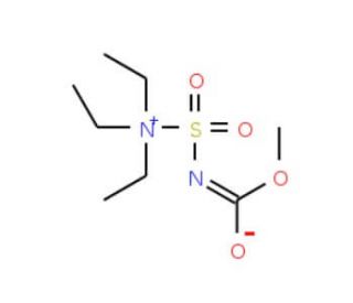 (Methoxycarbonylsulfamoyl)triethylammonium hydroxide, inner salt (CAS 29684-56-8) - chemical structure image