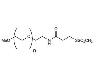 Methoxypoly(ethyleneglycol)-5000-amidopropionyl-methanethiosulfonate - chemical structure image